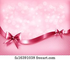 Free art print of Baby background bows pink seamless. Baby background ...