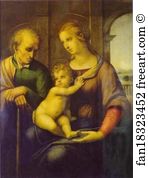 Tempera On Oil The Hermitage Art Print - Holy Family (The Virgin With The Beardless Joseph)