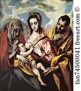 Holy Family With St Anne Art Print - Holy Family With St. Anne
