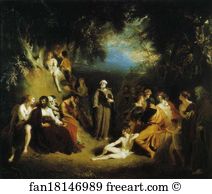 1791 Art Print - Homer Reciting His Poems