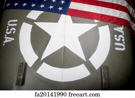 Military Art Print - Hood Of Military Vehicle