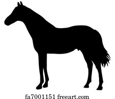 Free art print of Horse silhouette. Silhouette of a horse in the sunset ...