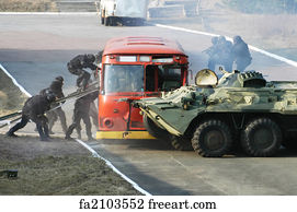 Military Art Print - Hostage Release Operation