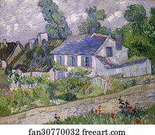 House Art Print - Houses At Auvers / Houses In Auvers
