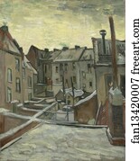Seen Art Print - Houses Seen From The Back