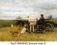 Halt Art Print - Hunters At A Halt