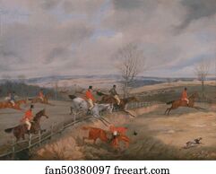  Art Print - Hunting Scene: Drawing The Cover