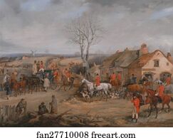 Henry Art Print - Hunting Scene: The Meet