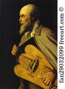 Reunion Art Print - Hurdy-Gurdy Player