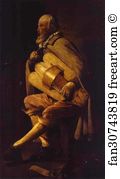 Hurdy Gurdy Art Print - Hurdy-Gurdy Player