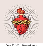Free art print of Immaculate Heart of Mary | FreeArt | fa12773189