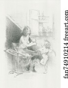  Art Print - Impatience", Dessins Original Pour Les "maîtres De L'affiche".