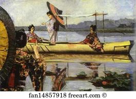 In A Boat Art Print - In A Boat