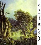 Mikhail Lebedev Art Print - In A Park