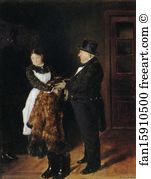 1884 Oil On Canvas The Tretyakov Gallery Art Print - In The Foyer