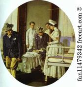 1901 Oil On Canvas The Museum Of Art Art Print - In The Hospital