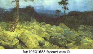 In The Mountains In The Crimea Art Print - In The Mountains In The Crimea