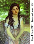 1868 Oil On Canvas Art Print - In The Summer