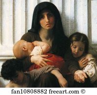 Charity Detail Art Print - Indigent Family (Charity). Detail