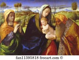 Lugano Castagnola Art Print - Infant Christ And Simeon