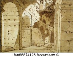 Colosseum Art Print - Inside The Arcade Of The Colosseum