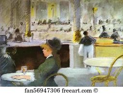 Glasgow Museums And Art Galleries Art Print - Interior Of A Café