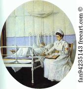 1901 Oil On Canvas The Museum Of Art Art Print - Interrupted Letter
