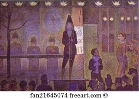 De New York Art Print - Invitation To The Sideshow (La Parade De Cirque). Detail