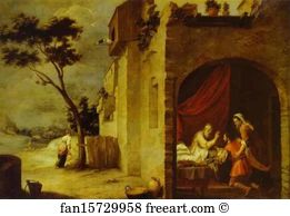 Blessed Art Print - Isaac Blessing Jacob