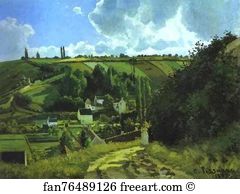 1867 Art Print - Jallais Hill, Pontoise