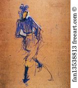 92 Art Print - Jane Avril Dancing