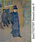 Ct Art Print - Jane Avril Sortant Du  / Jane Avril Leaving The 