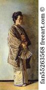 Vasily Vereshchagin Art Print - Japanese Woman