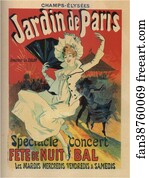 Jardin Art Print - Jardin De Paris