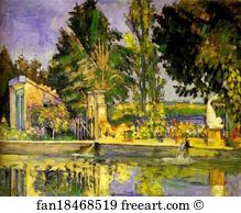 Bouffan Art Print - Jas De Bouffan, The Pool (Jas De Bouffan, Le Bassin)