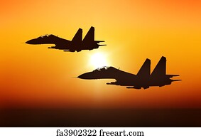 Military Art Print - Jet Fighters