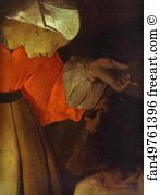 Vosges Art Print - Job And His Wife. Detail