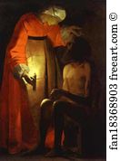 Vosges Art Print - Job And His Wife