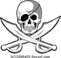 Free art print of Pirate symbol Jolly Roger. Jolly Roger Pirate sign on ...