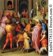 Potiphar Art Print - Joseph Being Sold To Potiphar