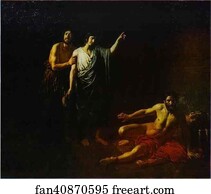 Butler Art Print - Joseph Interprets The Butler's And The Baker's Dreams In A Prison