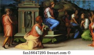 1515 1516 Art Print - Joseph Revealing Himself To His Brothers. Detail