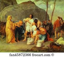 Packing Art Print - Joseph's Brothers Find The Silver Goblet In Benjamin's Pack