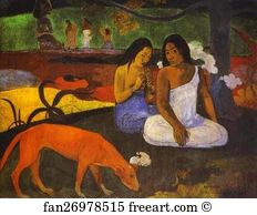 Paul Gauguin Art Print - Joyeuseté (Arearea)