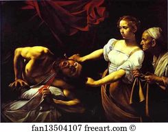 Beheading Art Print - Judith Beheading Holofernes