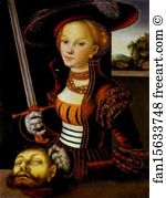 Lucas Cranach The Elder Art Print - Judith Victorious