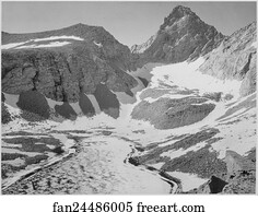 King Art Print - Junction Peak, Kings River Canyon (Proposed As A National Park), California, 1936. Photographs Of National Parks And Monuments, Compiled 1941 - 1942, Documenting The Period Ca. 1933 - 1942.
