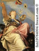 Bestowing Art Print - Juno Bestowing Her Gifts On Venice. Detail