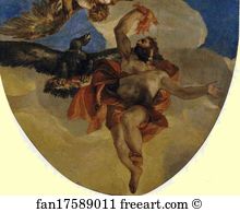 Vices Art Print - Jupiter Expelling The Vices. Detail