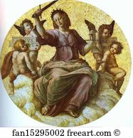 Ceiling Art Print - Justice (Ceiling Tondo)